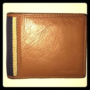 Men’s Coach Leather Bi-Fold Wallet